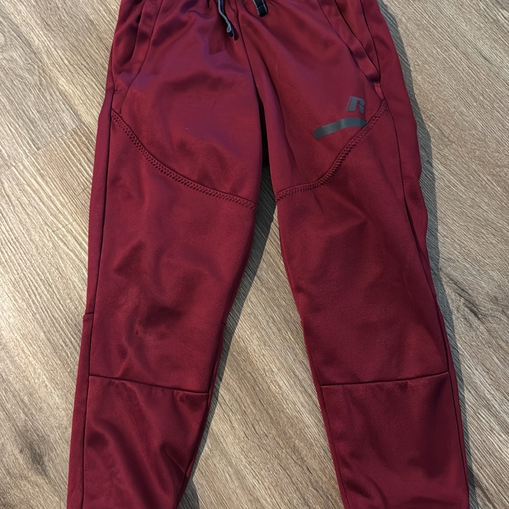 Russell Athletic Kids Burgundy Sweatpants